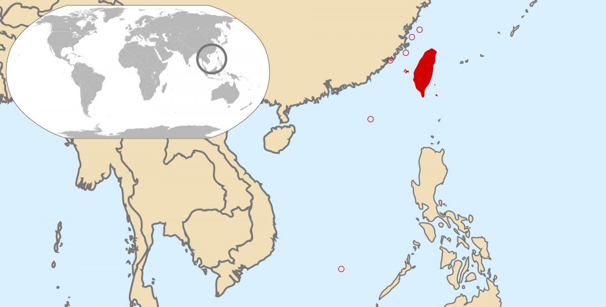Тайвань глобальной карте