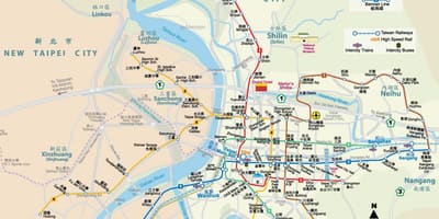 Тайвань станция метро карта