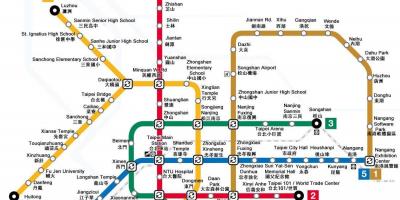 Карта Тайваня метро