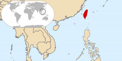 Тайвань глобальной карте